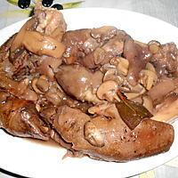 recette CIVET DE PIEDS DE PORC