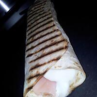 recette Wraps toasté au saumon mozzarella