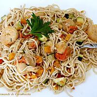 recette Nouilles chinoises terre mer