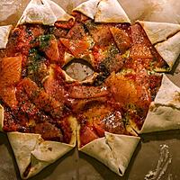 recette pizza étoile à la truite fumée