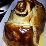 recette Rôti de porc  en croute farcies au foie gras et confiture d'oignons