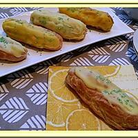 recette Eclairs aux deux citrons