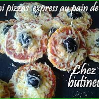 recette Mini pizzas express au pain de mie