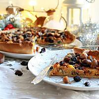 recette Tarte végétarienne aux marrons, champignons, potiron & cranberries