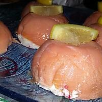 recette Domes de saumon-ricotta