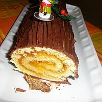 recette Bûche de Noël à la marmelade d'orange épicée