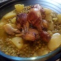 recette TAJINE POULET POMMES DE TERRE ET PETIT POIS