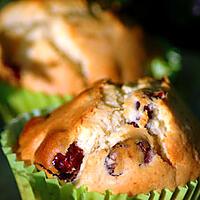 recette Muffins aux cranberries