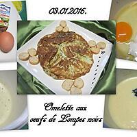 recette Omelette aux œufs de lompe noirs.