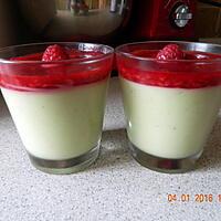 recette Panna Cotta avocat framboises