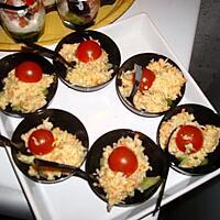 recette mini verrine au crabe et au concombre