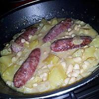 recette Ragoût de saucisses de diots au vin blanc et oignons