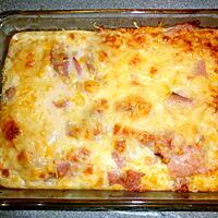 recette gratin de mais au jambon