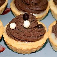 recette Tartelettes chocolat noir et blanc