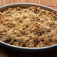 recette Crumble pommes poires châtaignes bananes