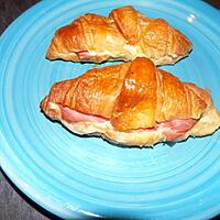 recette Croissants au jambon