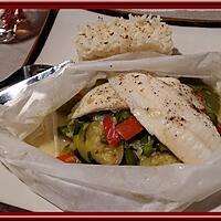 recette Papillotes de Poissons aux Poivrons et Courgette