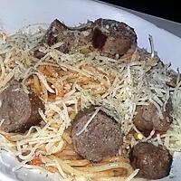 recette Spaghettis a la saucisse italienne