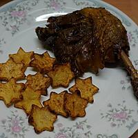 recette CONFIT DE CANARD MAISON ET SES ÉTOILES SAUTÉES À LA GRAISSE DE CANARD