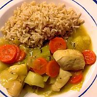 recette Cocotte de légumes au curry et poulet.