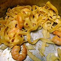 recette Tagliatelle aux scampis avec sa sauce cocktail