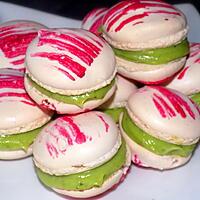 recette Macarons framboise ganache pistache