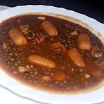 recette Lentilles au saucisses cocktail