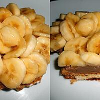 recette TARTELETTES BANANES MOUSSE CHOCOLAT