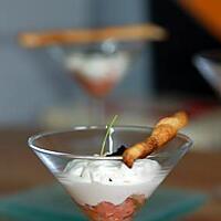 recette verrine de saumon