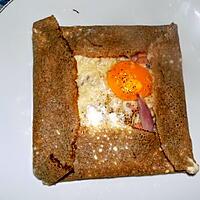 recette Galette jambon/ fromage au sarrazin