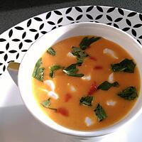 recette Velouté de butternut à l'orientale