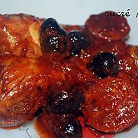 recette Pilons de poulet au chorizo et olives