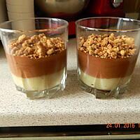 recette Verrine banane mousse chocolat et crumble