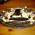 recette bûche chocolat blanc et marrons