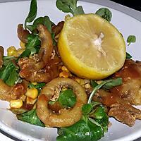 recette Salade au beignets de fruits de mer
