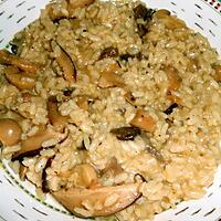 recette RISOTTO AUX CHAMPIGNONS