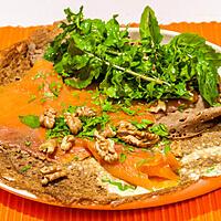 recette Galette truite fumée et noix