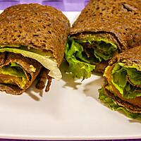 recette Galette avocat truite fumée façon wrap
