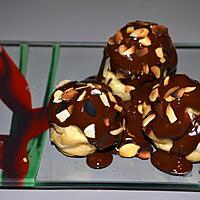 recette PROFITEROLES AU CHOCOLAT