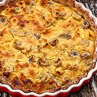 recette Tarte aux pommes, bananes et noix de coco