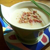 recette Soupe de chou fleur, lardons et gomashio (ou gomasio)
