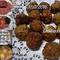 recette Boulettes de viandes au curcuma.