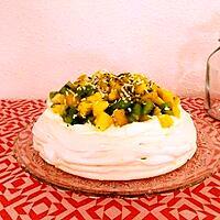 recette Pavlova aux fruits exotiques