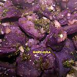 recette Salade de pommes de terre vitelotte à la vignaigrette d'estragon "anti-cholestérol"