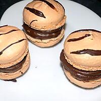 recette Macarons chocolat nougat