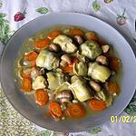 recette ARTICHAUTS A LA BARIGOULE