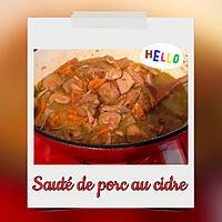 recette SAUTE DE PORC AU CIDRE