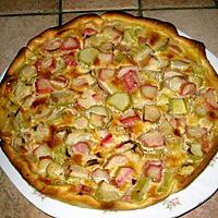 recette Tarte à la rhubarbe  facile et rapide