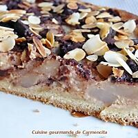 recette Tarte fondante à la crème fève Tonka poire et chocolat