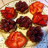 recette MINI TARTELETTES FRAISES, FRAMBOISES de CONTICINI